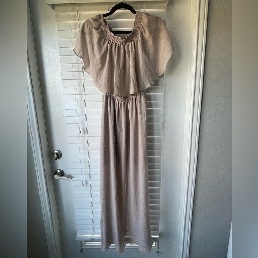 Show me Your Mumu - Large Tan dress - worn once, slightly stained